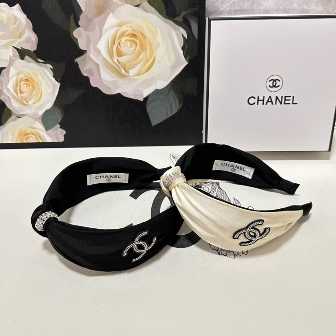 WHITE SILK HEADBAND 168591
