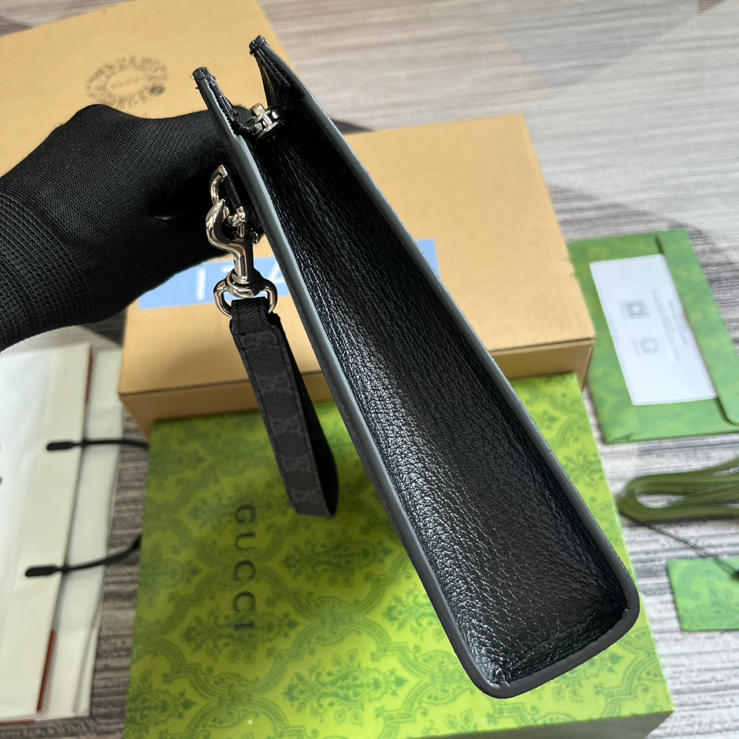 Pochette Neo Vintage 26 GG Supreme en toile noire
