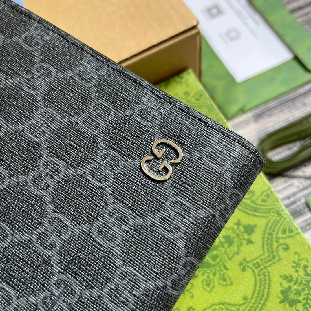 Pochette Neo Vintage 26 GG Supreme en toile noire