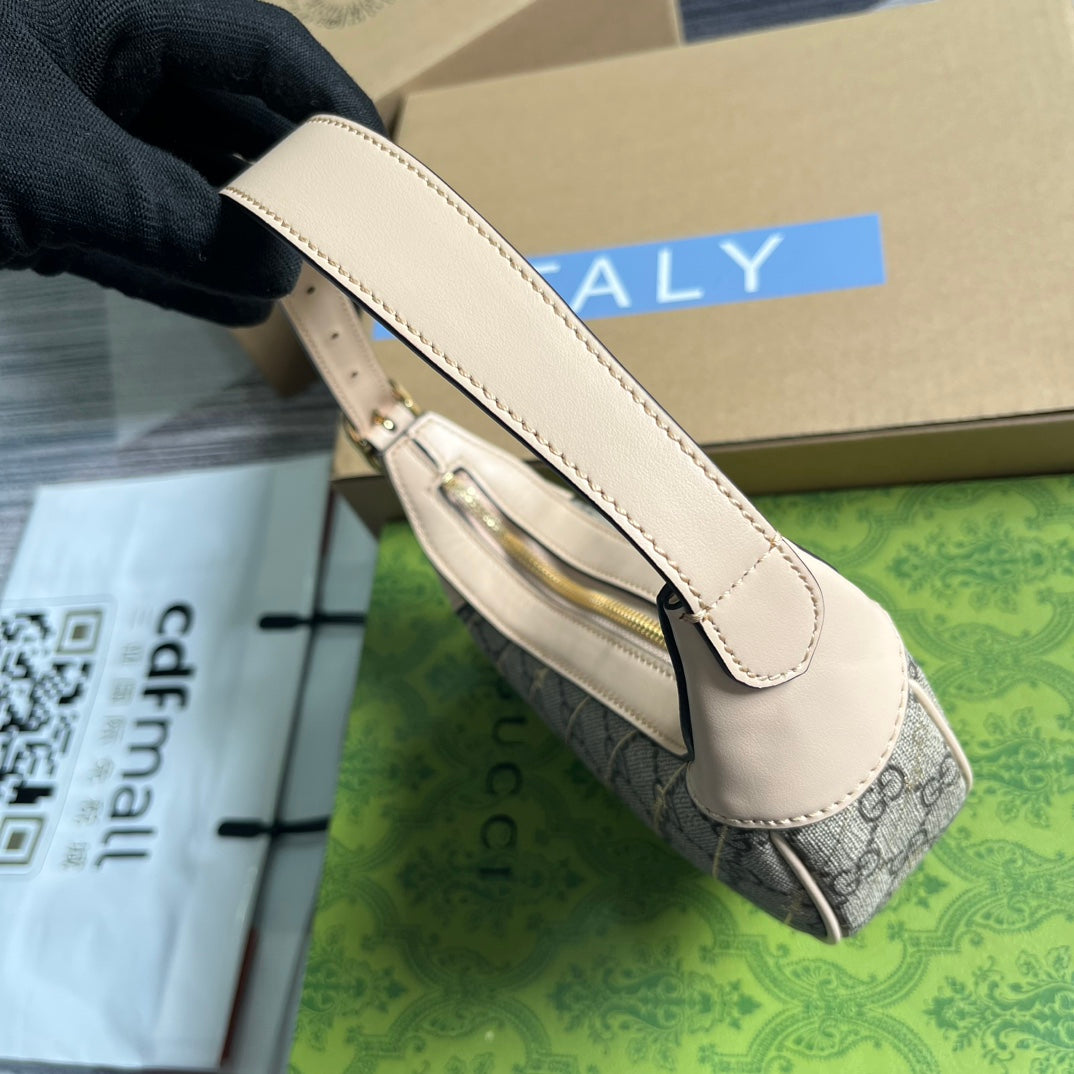 OPHIDIA GG 20 MINI SAC EN TOILE BEIGE KAKI