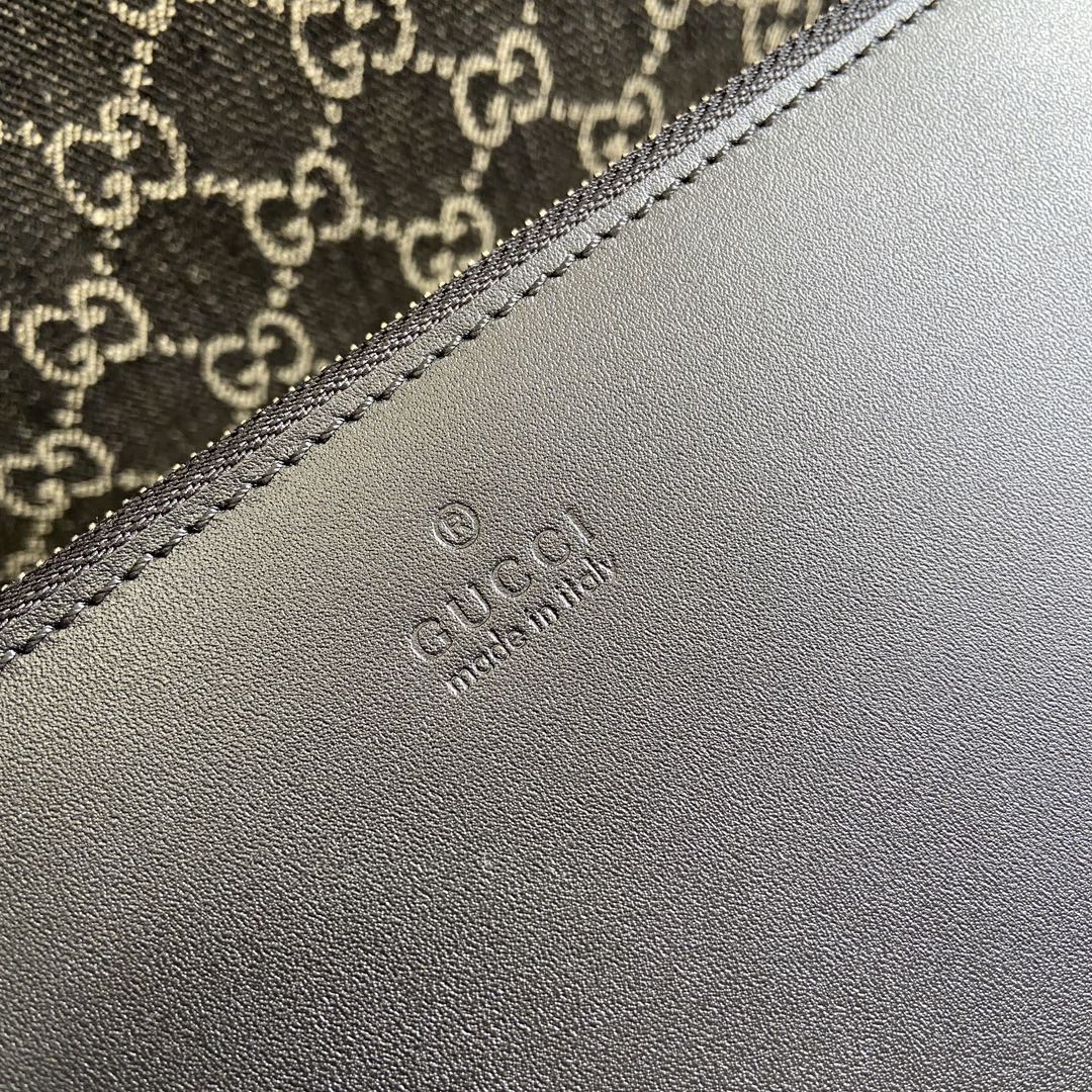 Grand sac fourre-tout OPHIDIA GG 41 en denim noir