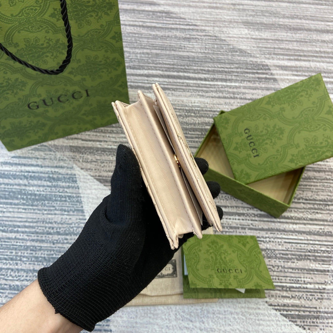 ÉTUI À CARTES MARMONT 11 EN CUIR DE VEAU BEIGE