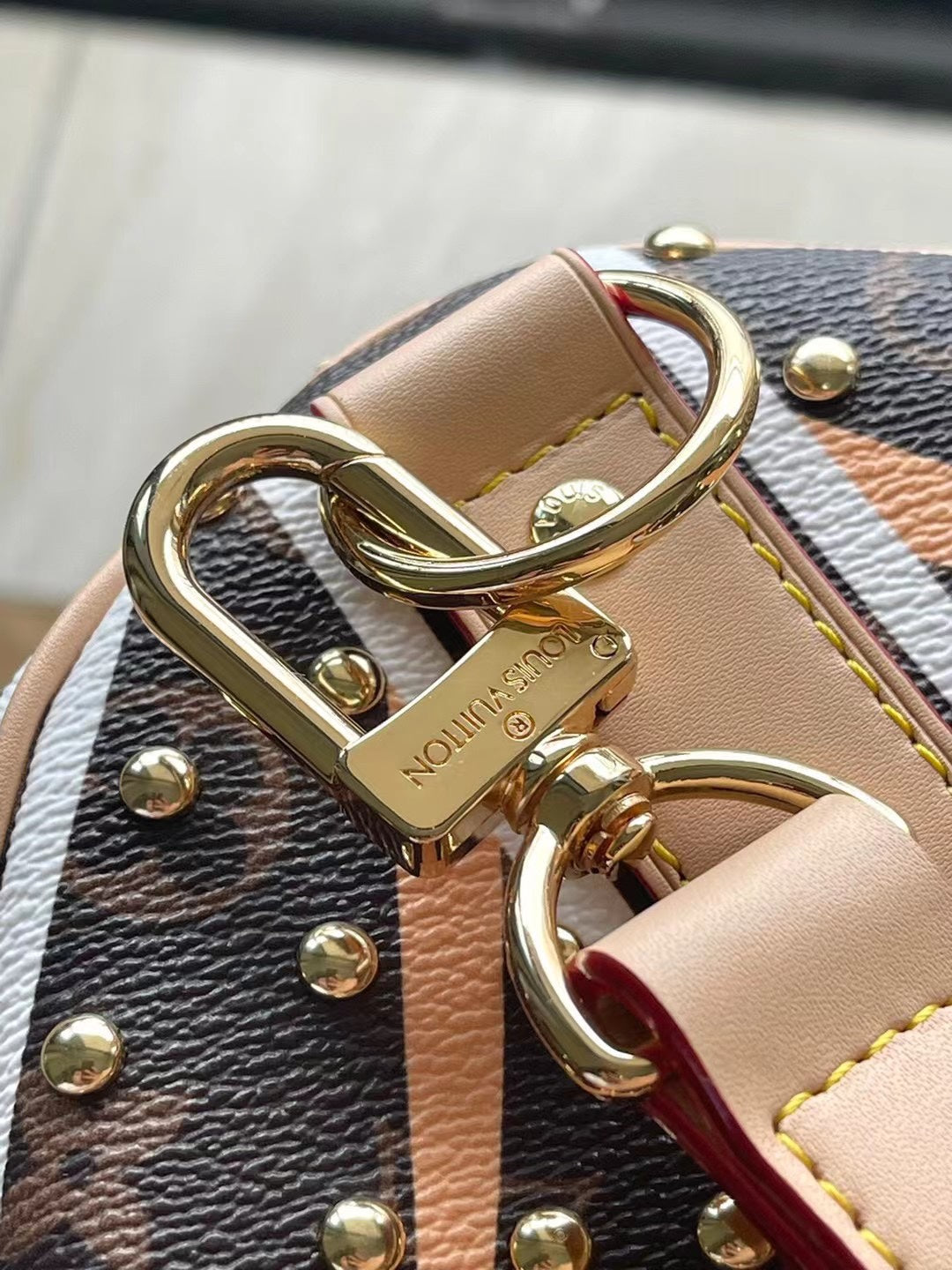 KEEPALL BANDOULI¨¨RE 50 EN LONA CON MONOGRAMA Y PATRÓN DE PARFLECHE
