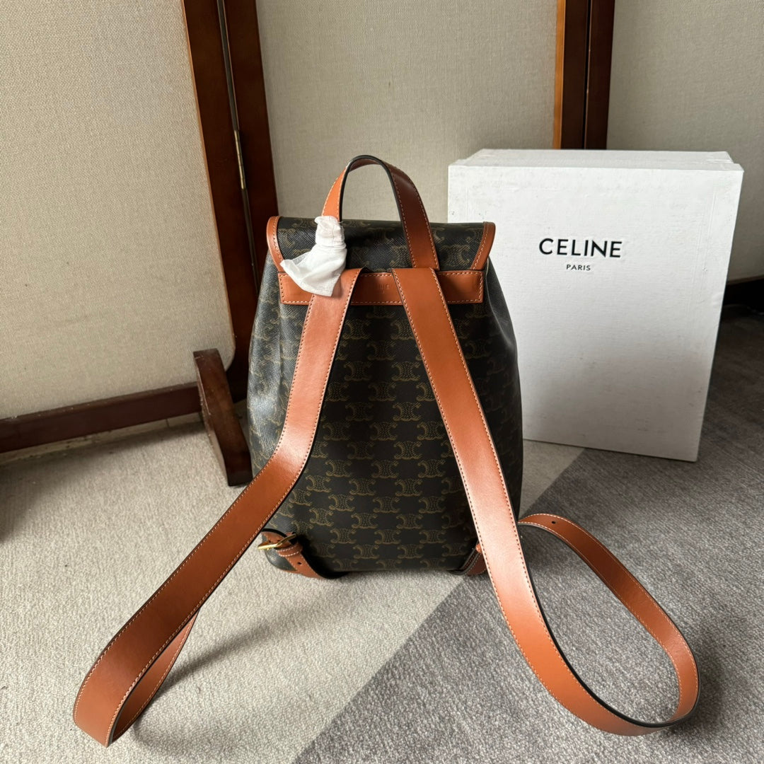 MOCHILA FOLCO MEDIANA 32 EN LONA TRIOMPHE NEGRA