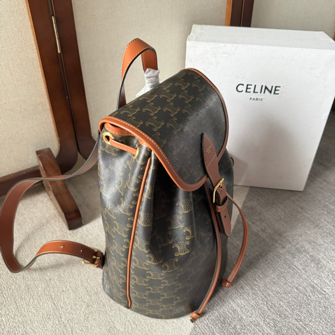 MOCHILA FOLCO MEDIANA 32 EN LONA TRIOMPHE NEGRA