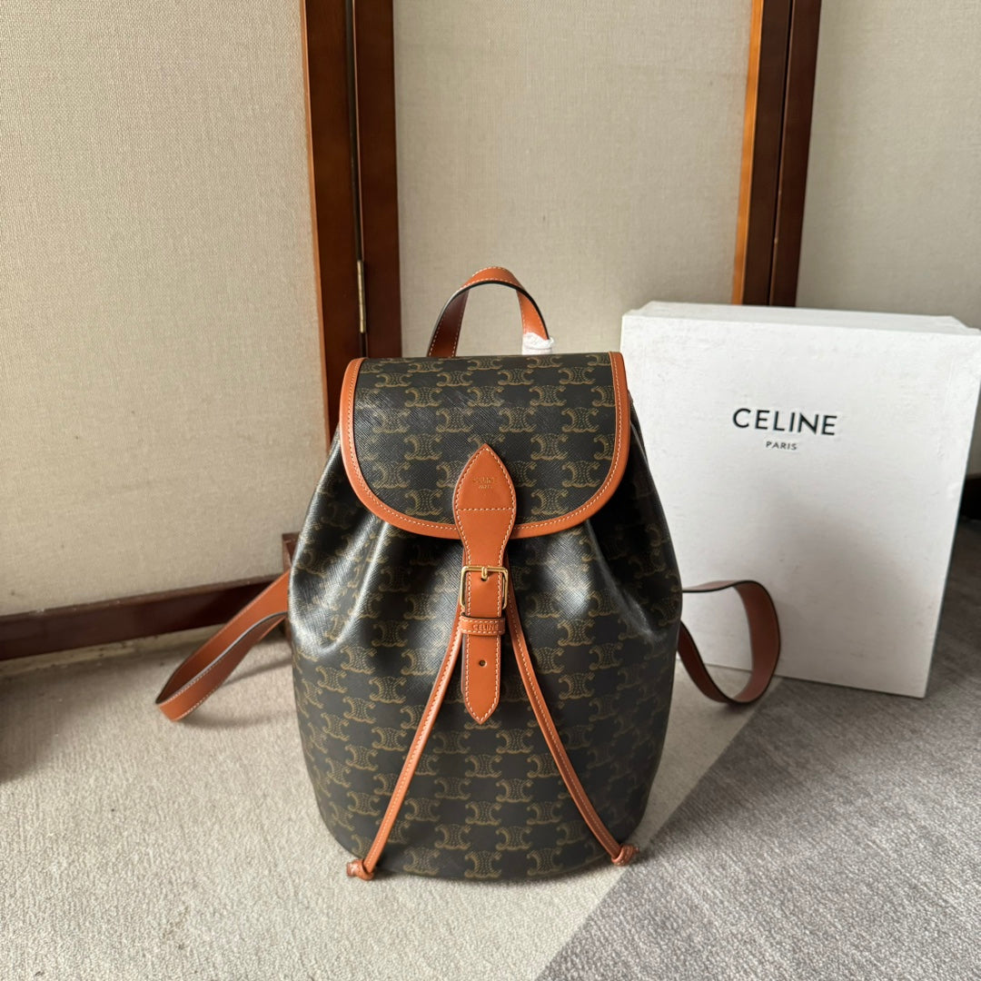 MOCHILA FOLCO MEDIANA 32 EN LONA TRIOMPHE NEGRA