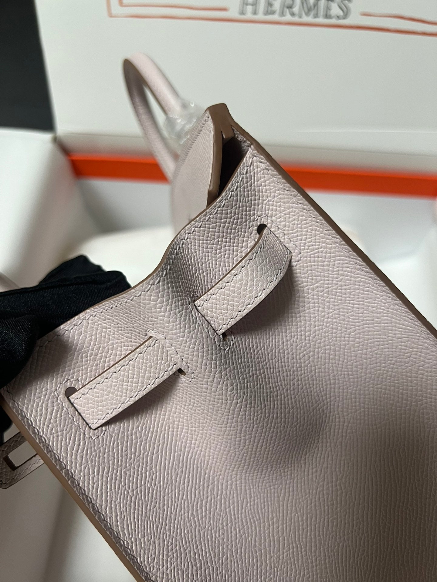 HM BIRKIN SELLIER CUIR EPSOM ROSE CLAIR QUINCAILLERIE DORÉ