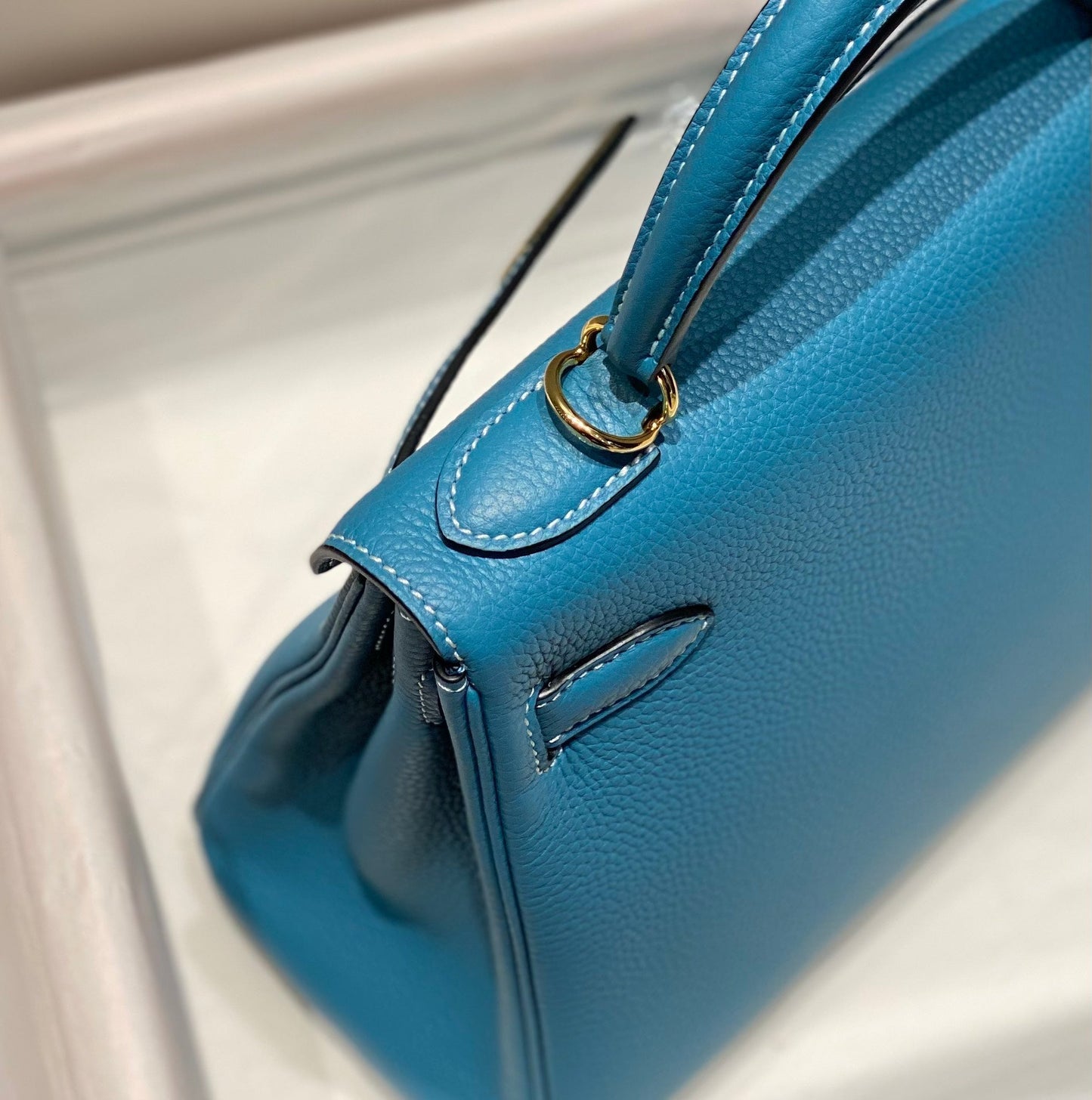 HM KELLY 28CM BLEU CIEL TOGO QUINCAILLERIE OR