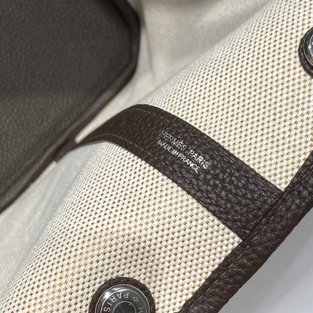 HM Garden Party 36 Toile multicolore et cuir de veau Negonda 243408