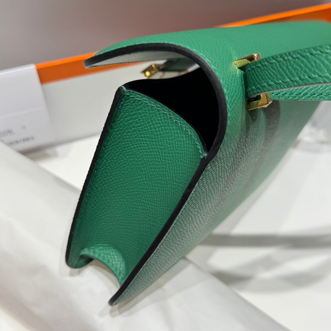 HM Constance Elan 24 Vert Epsom Quincaillerie Dorée 237332