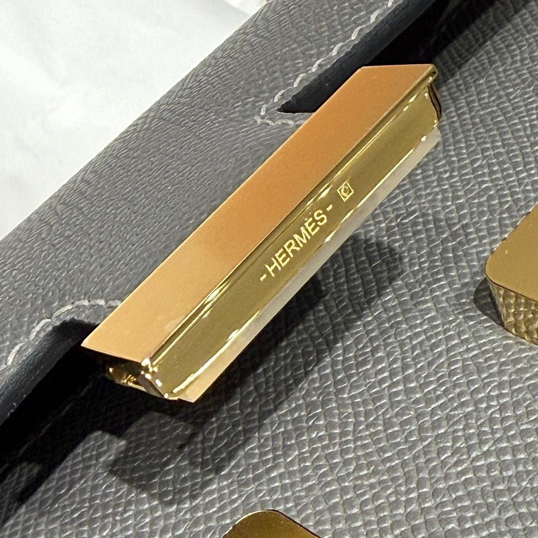 HM Constance Elan 24 Gris Epsom Quincaillerie Dorée 237335