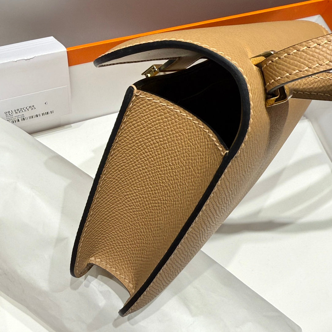 HM Constance Elan 24 Caramel liquide Epsom Gold Hardware 237336