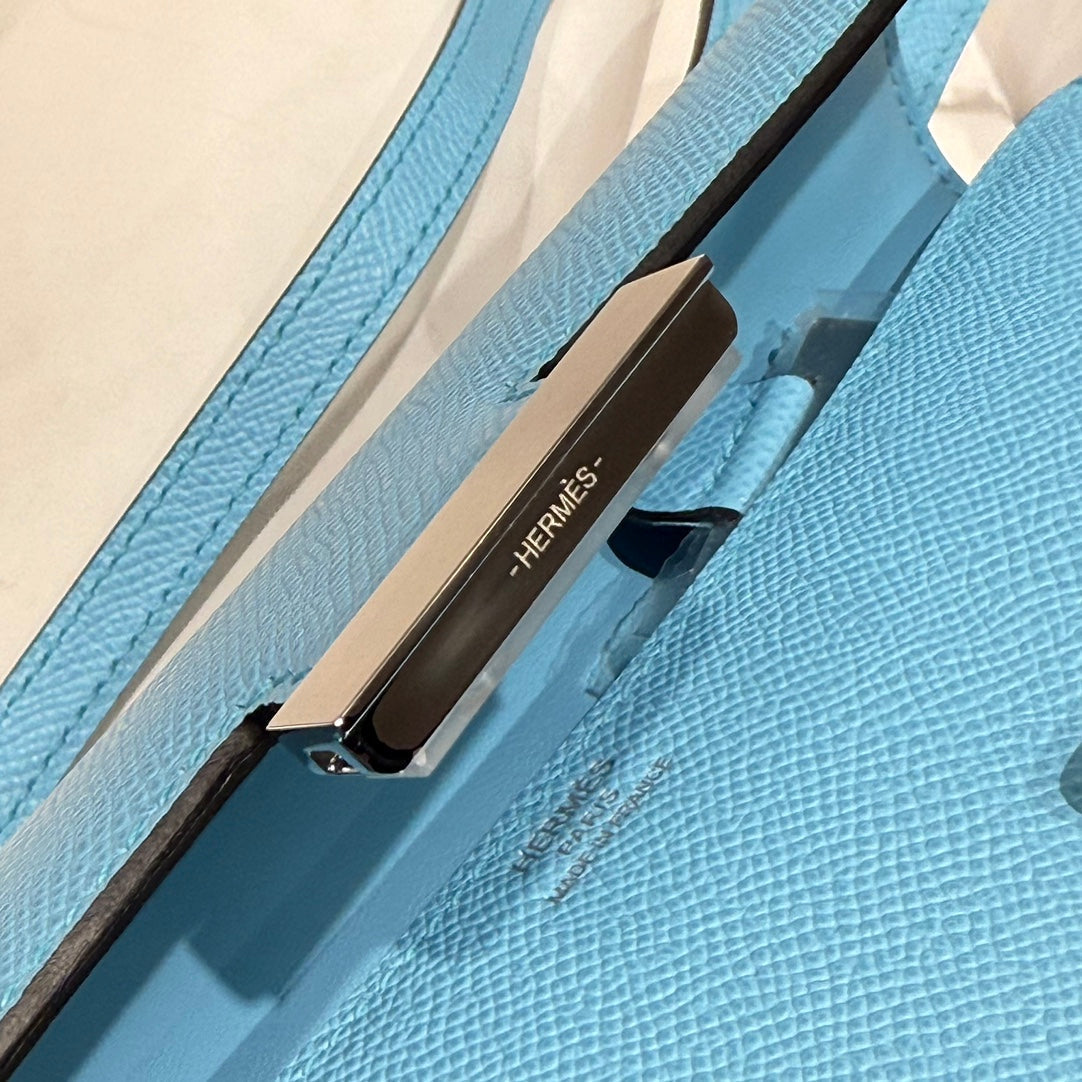 HM Constance Elan 24 jours bleu ciel Epsom matériel argenté 237339