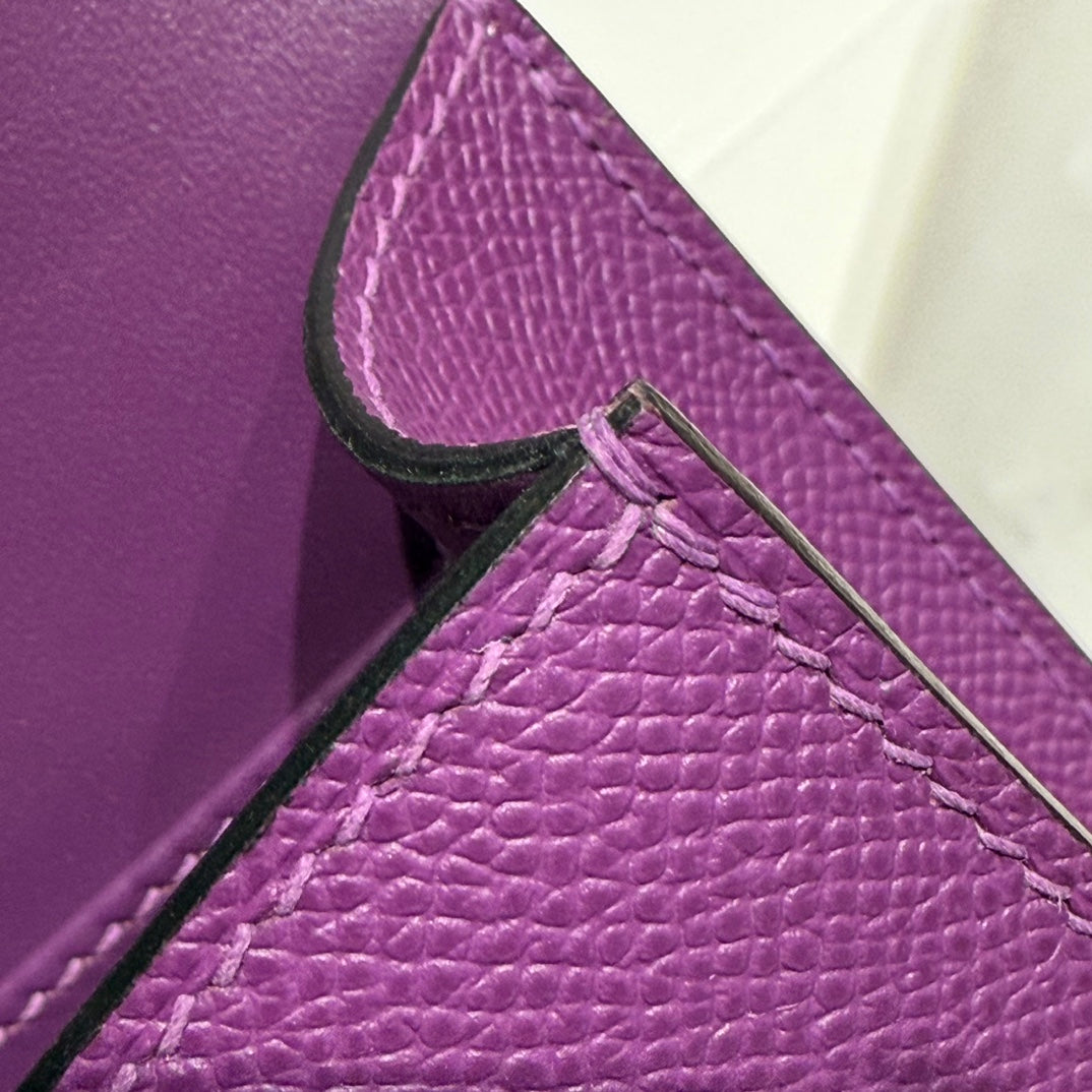 HM Constance Elan 24 Violet minuit Epsom Quincaillerie dorée 237344