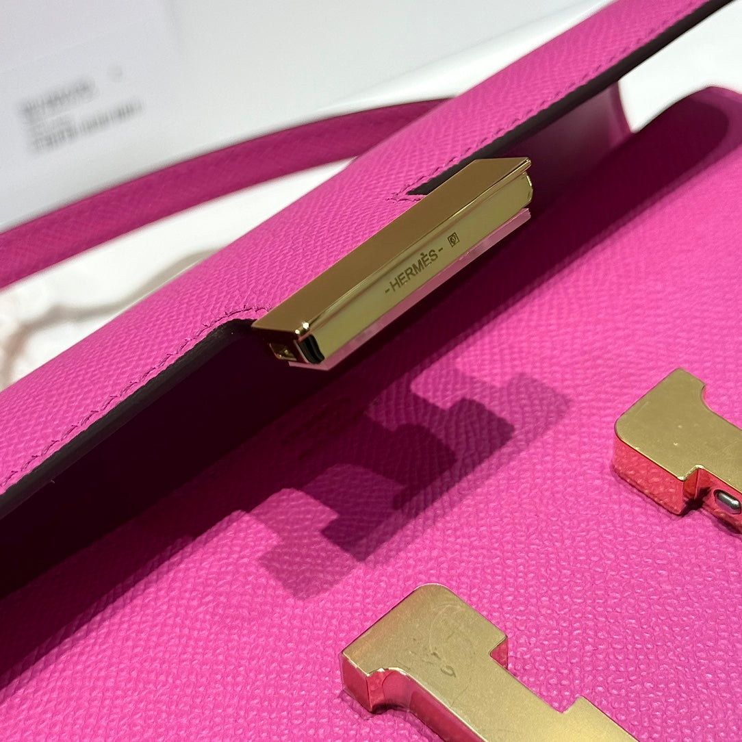 HM Constance Elan 24 Fandango Rose Epsom Quincaillerie dorée 237342