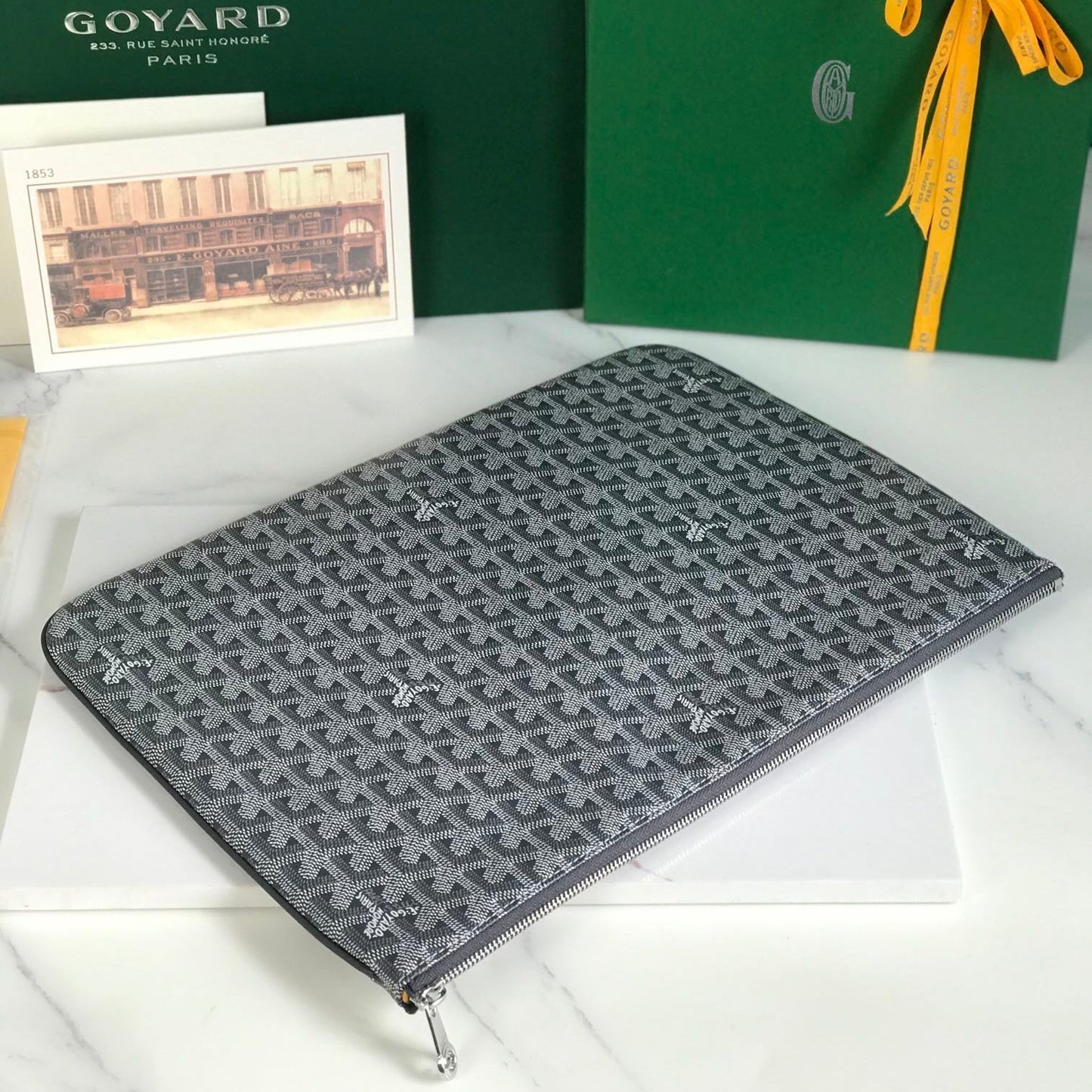 S¨¦NAT MGM POUCH 40 EN TOILE GOYARDINE GRISE