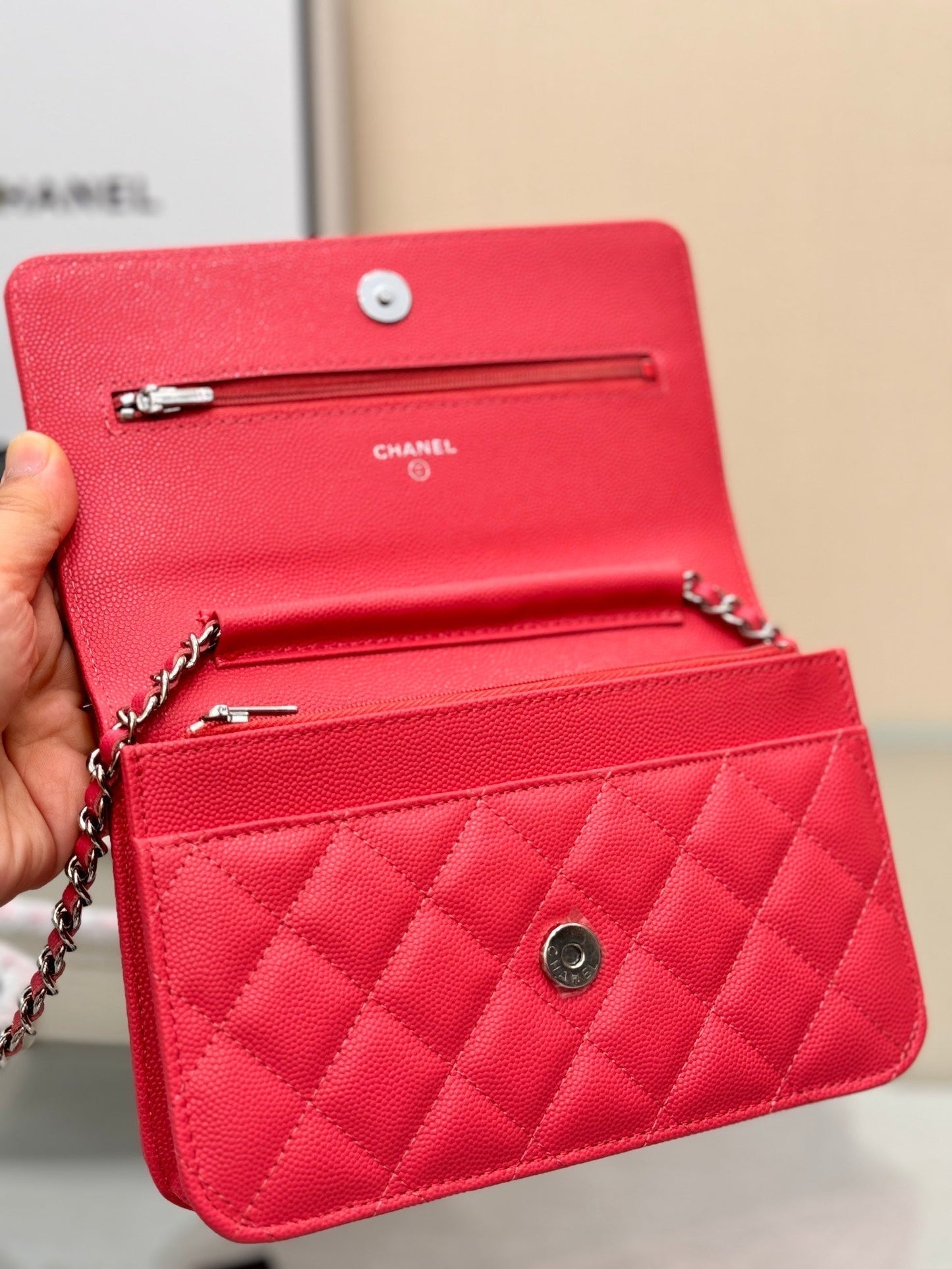 HERRAMIENTAS DE PLATA WOC 19CM CAVIAR ROJO