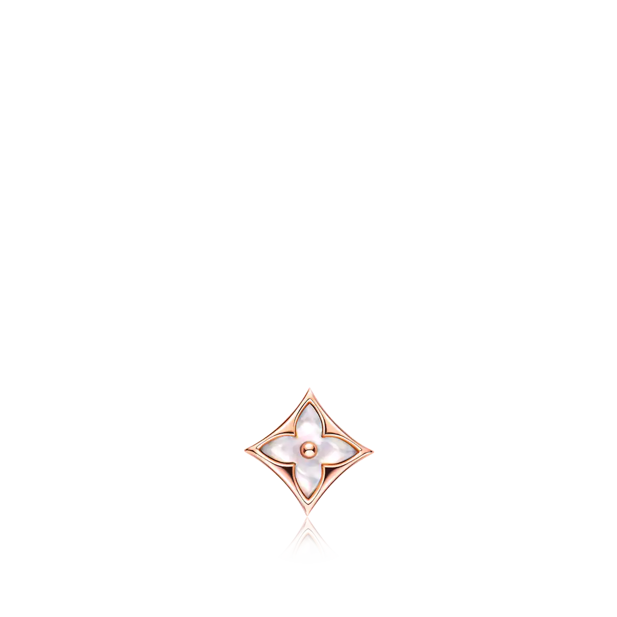 DIANA STAR MOP PINK GOLD EARRINGS