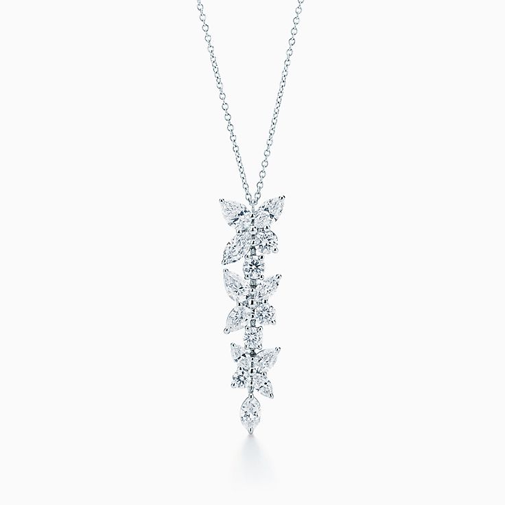 PENDENTIF GOUTTE DE DIAMANTS À GROUPE MIXTE