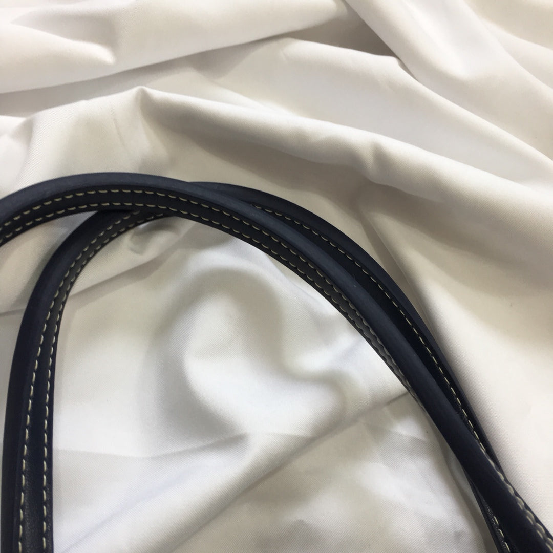 MINI SAC HOBO BOHEME 38CM TOILE BLEU MARINE