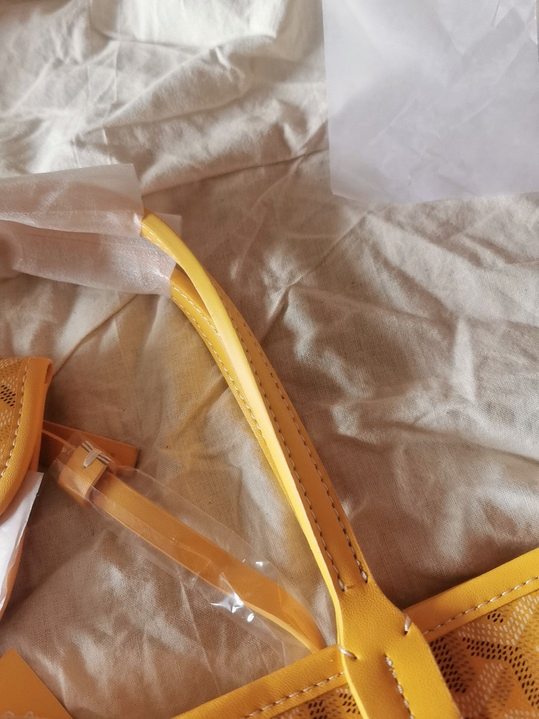 MINI HOBO BOHEME 38CM LONA AMARILLA