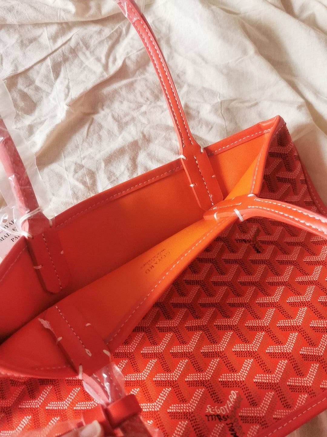 MINI HOBO BOHEME 38CM LONA ROJA