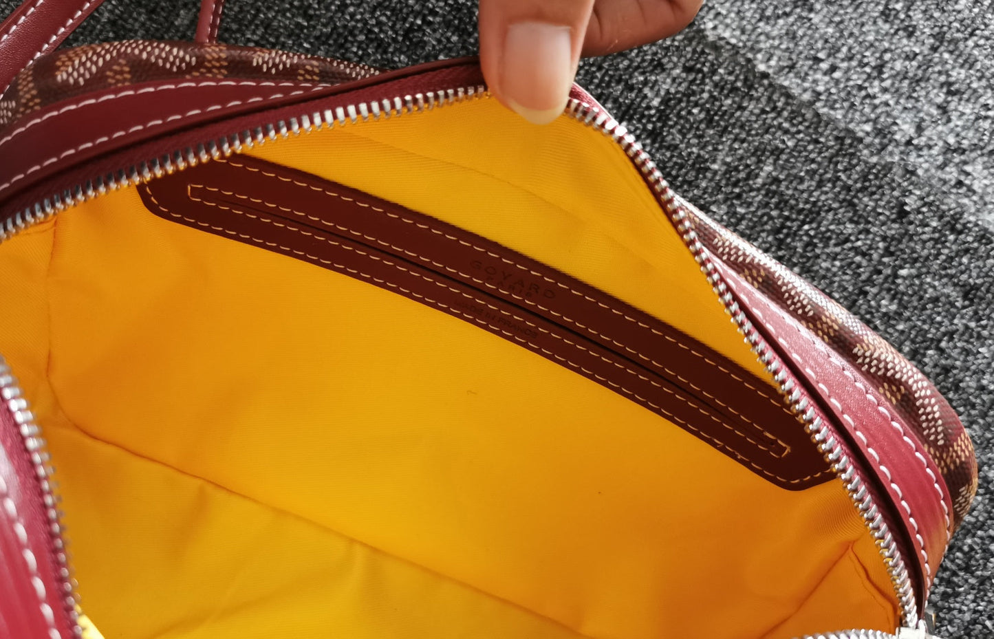 BOLSO CAP-VERT PM 23X8X14CM LONA BURDEOS