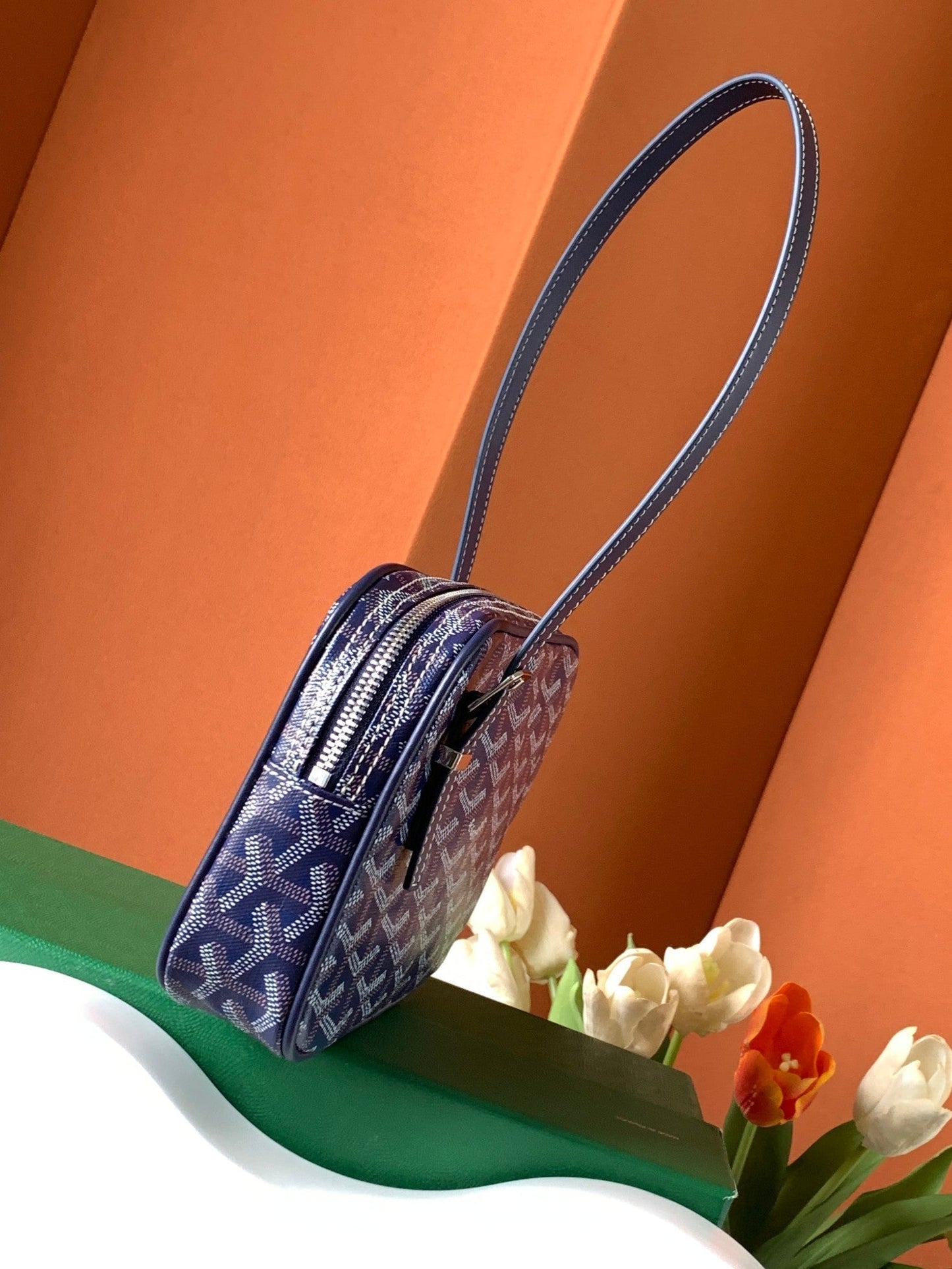 BOLSA PARA TOSTADAS GOYA DE SEGUNDA MANO 21CM LONA AZUL MARINO