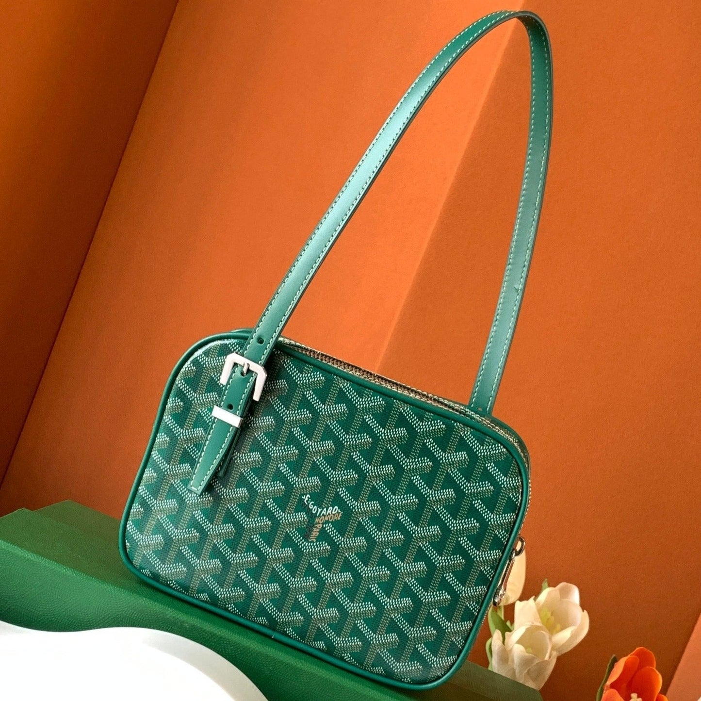 SAC À TOAST GOYA D'OCCASION 21CM TOILE VERTE