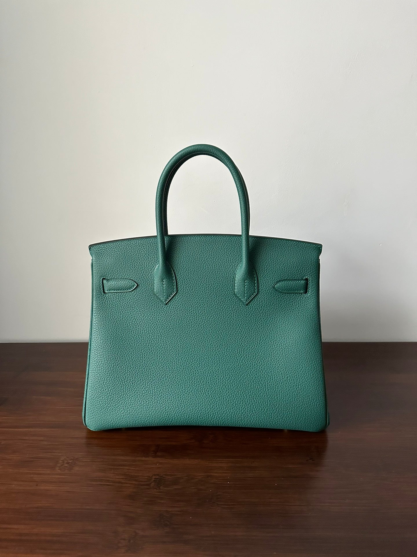 HM BIRKIN 30CM MALAQUITA PIEL TOGO HERRAJES DORADOS