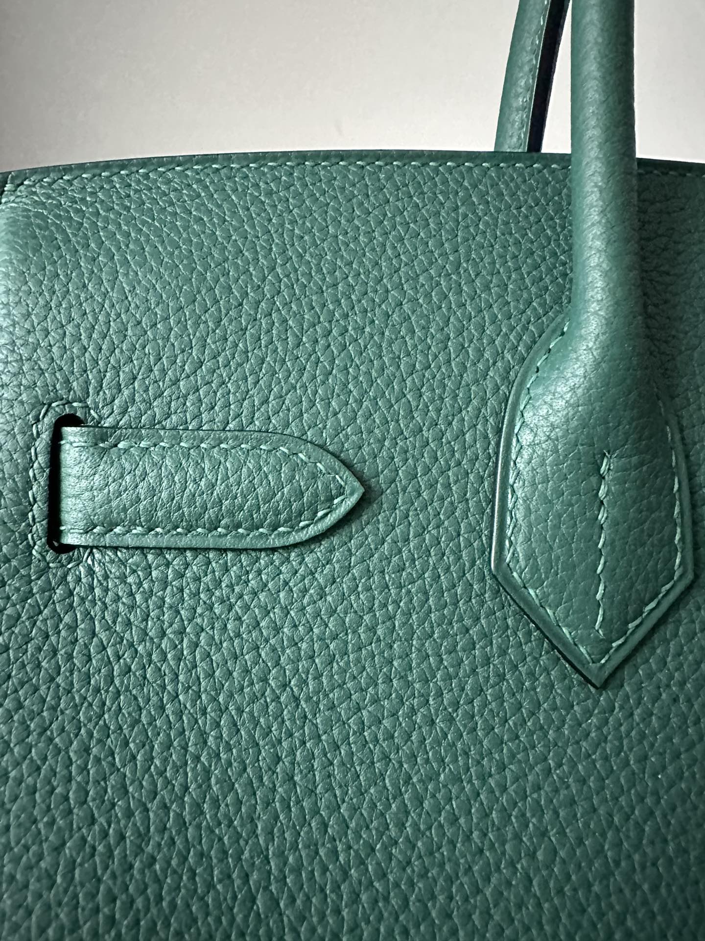 HM BIRKIN 30CM MALAQUITA PIEL TOGO HERRAJES DORADOS