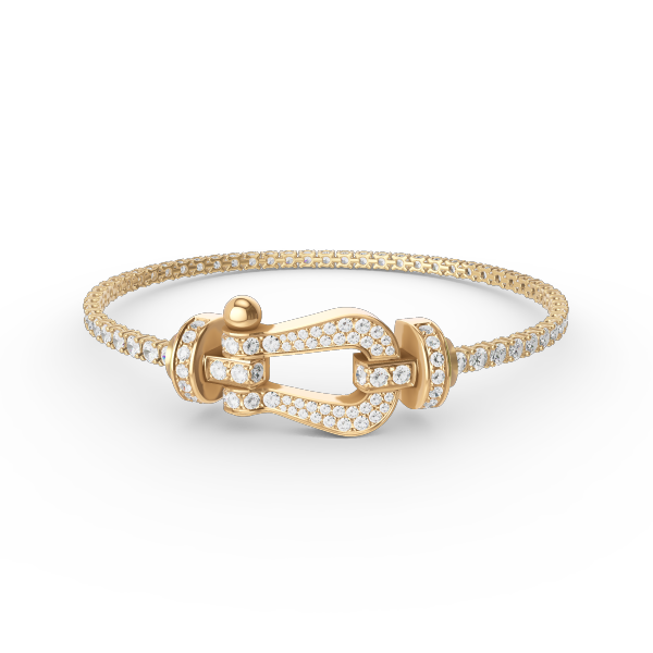 DIANA FORCE LARGE HORSESHOE FULL DIAMOND TENNIS BRACELET
