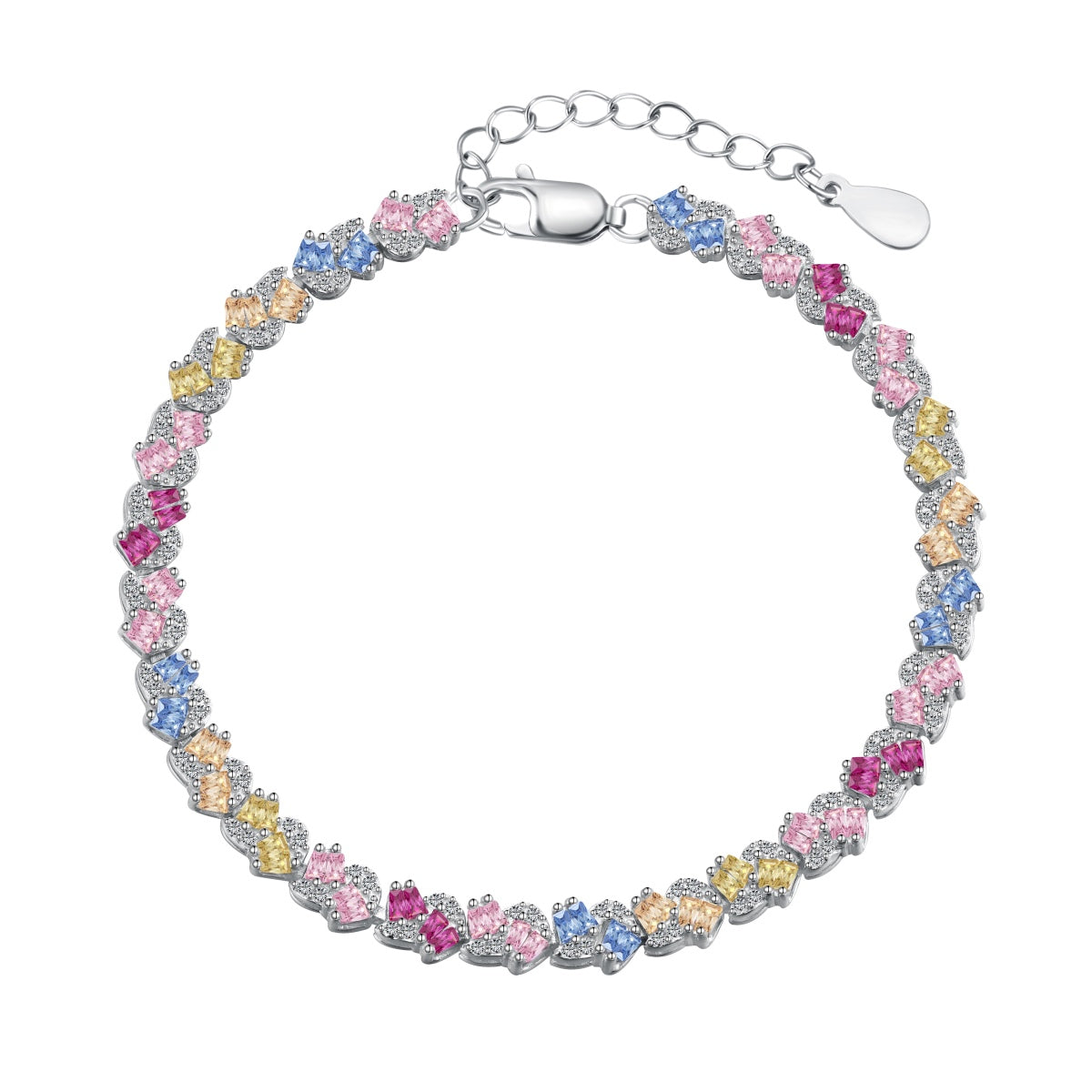 [HOT]Ornate Colorful Flower Shape Party Bracelet