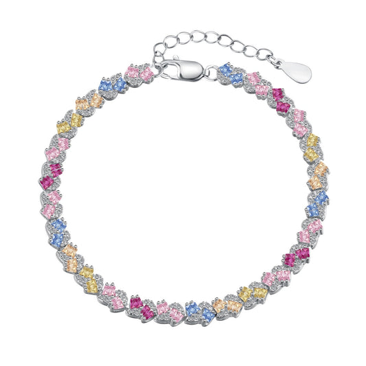 [HOT]Ornate Colorful Flower Shape Party Bracelet