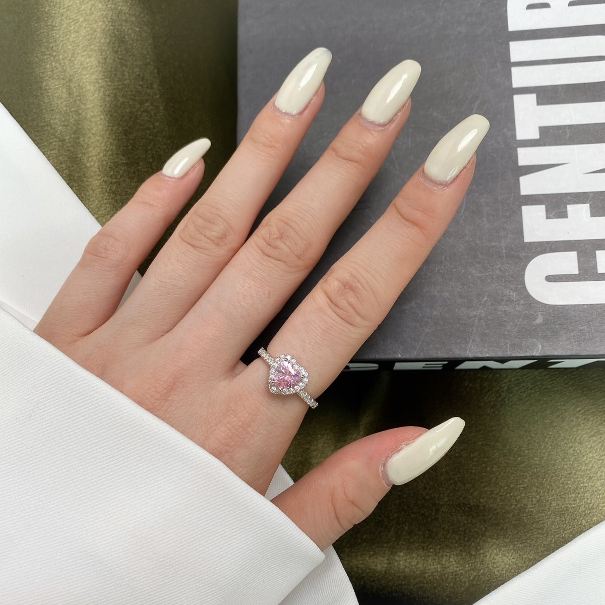 [HOT]Eternity Splashy Romantic Heart Shape Lover Ring