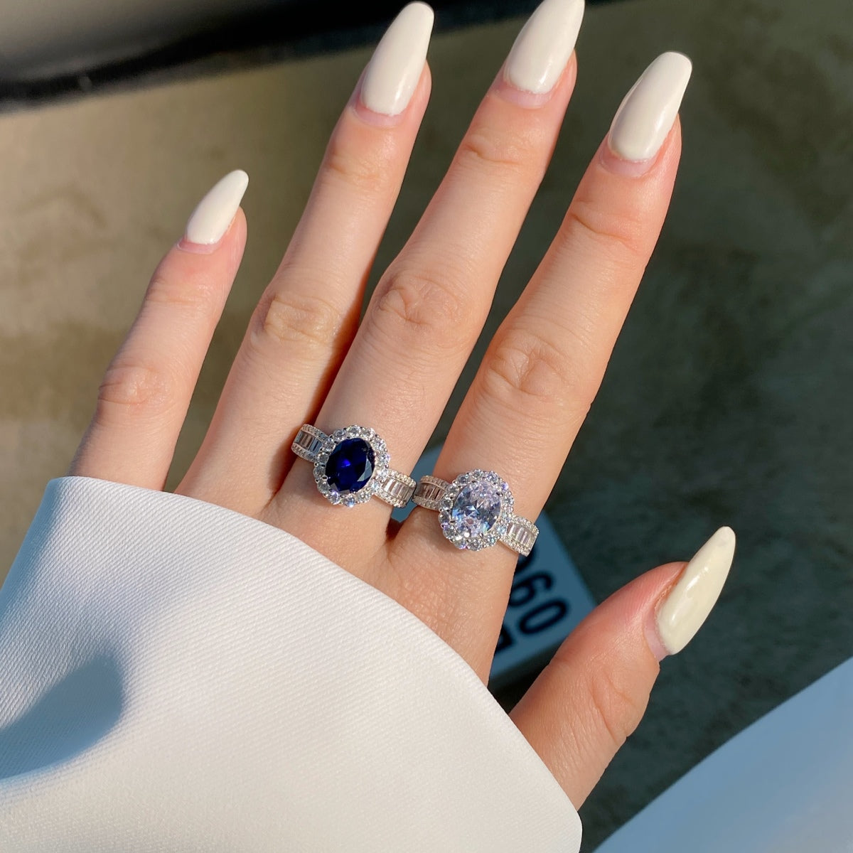 [HOT]1.5 Carat Dazzling Charming Oval Cut Banquet Ring