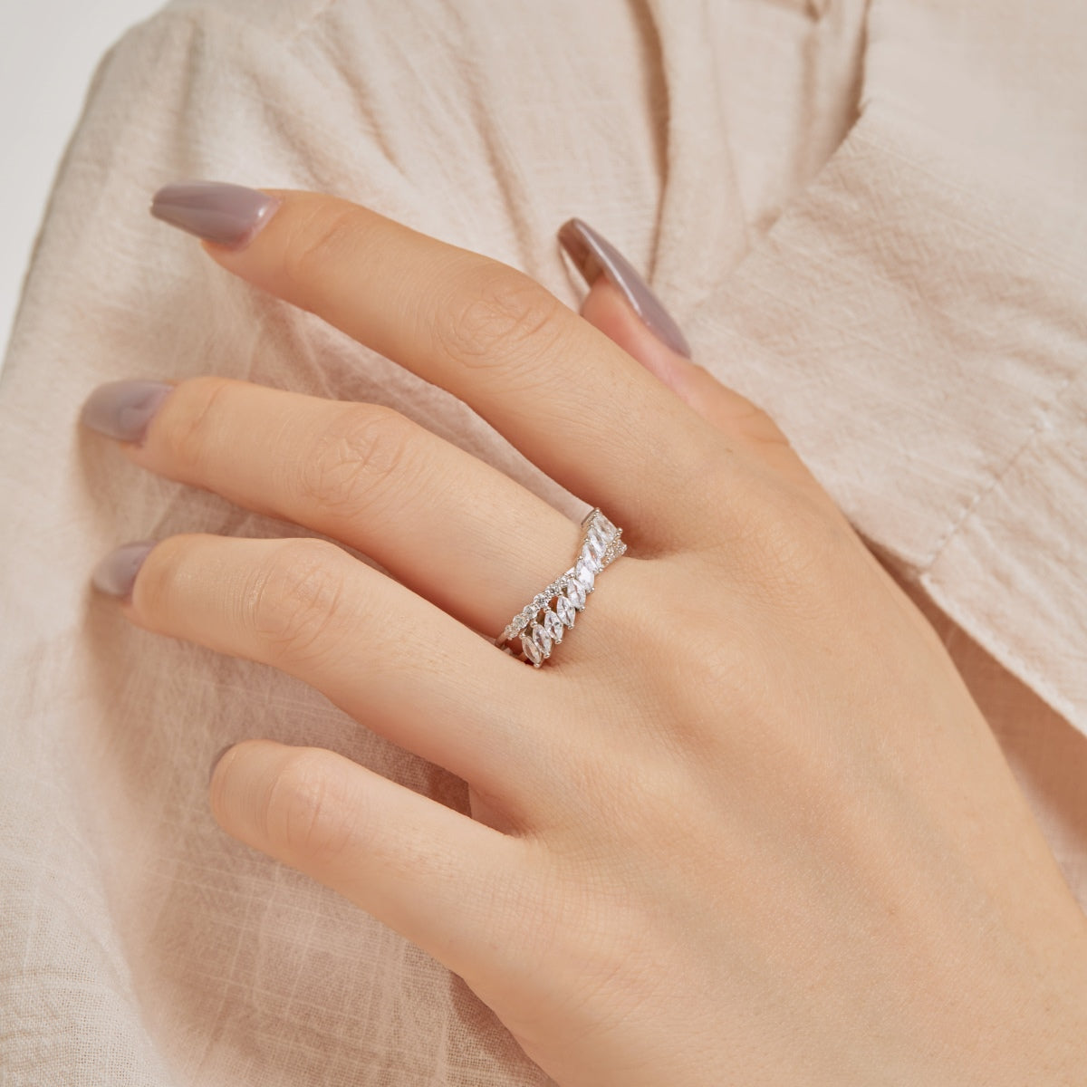 [HOT]Unique Colorful Marquise Cut Daily Ring