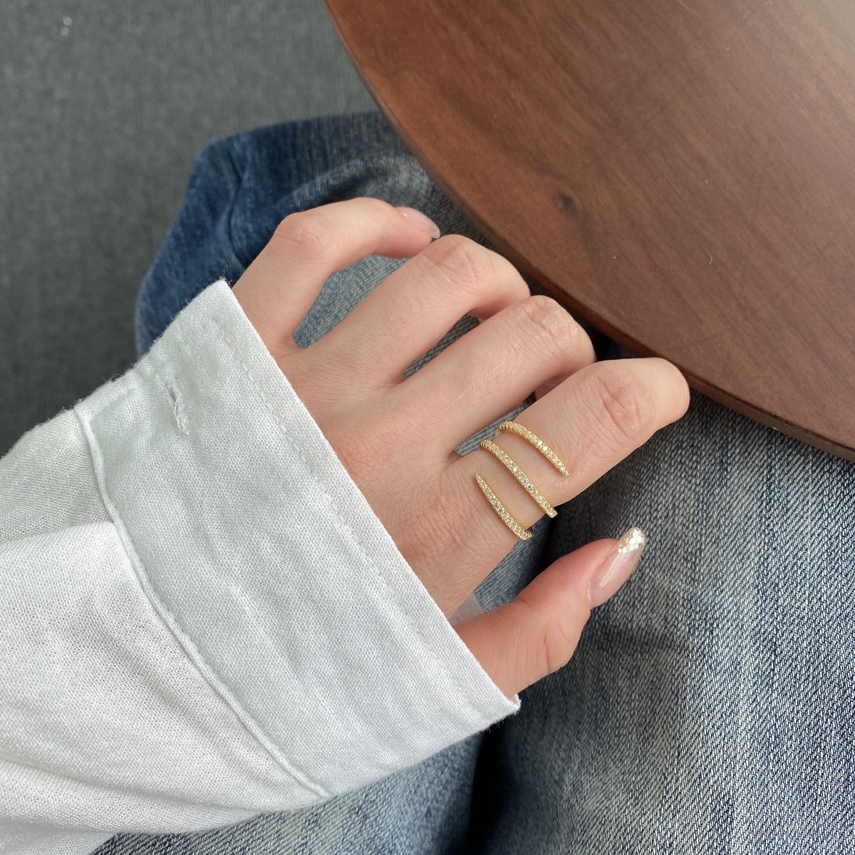 [HOT]Unique Vibrant Entangle Daily Ring
