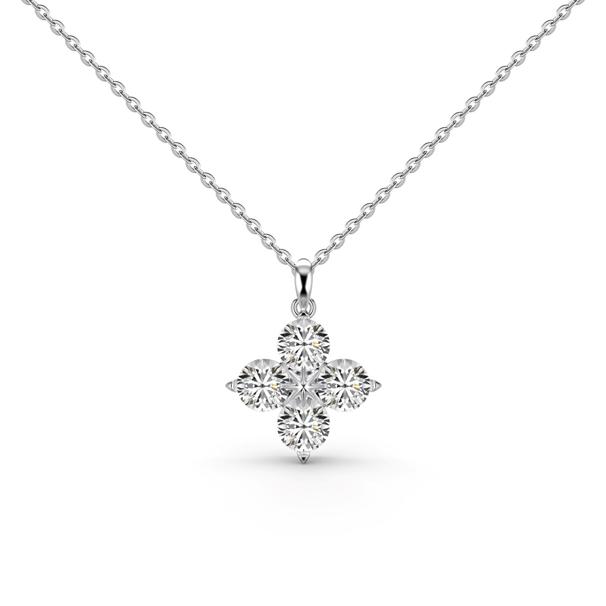 [HOT] Collier trèfle à quatre feuilles et étoile à huit branches