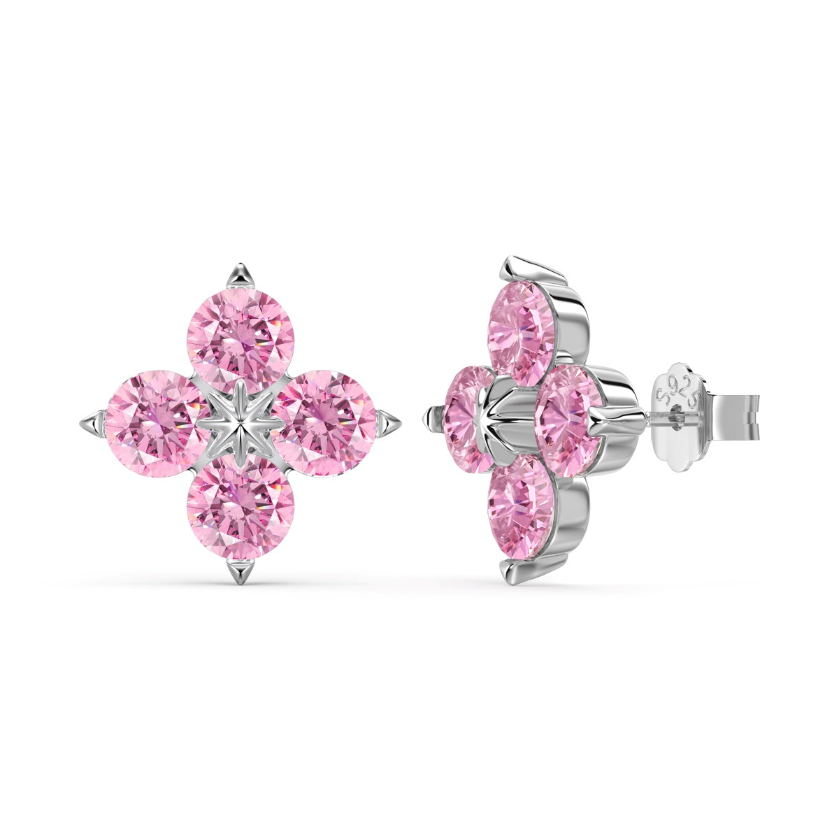 [HOT]Four-Leaf Clover Eight-Pointed Star Earrings