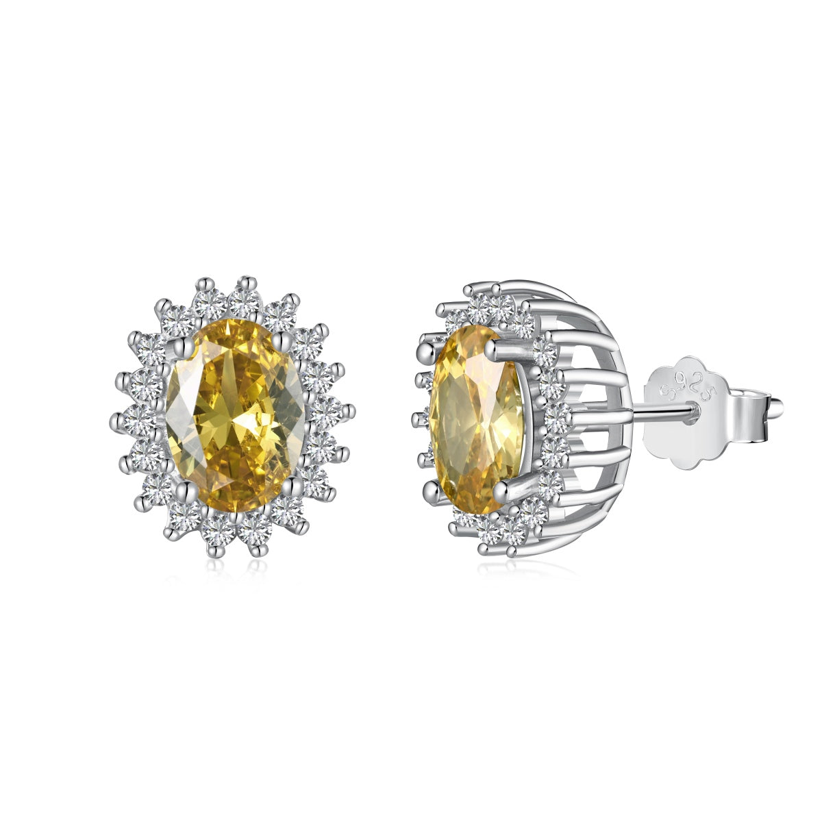 [HOT]Delicate Radiant Oval Cut Daily Earrings
