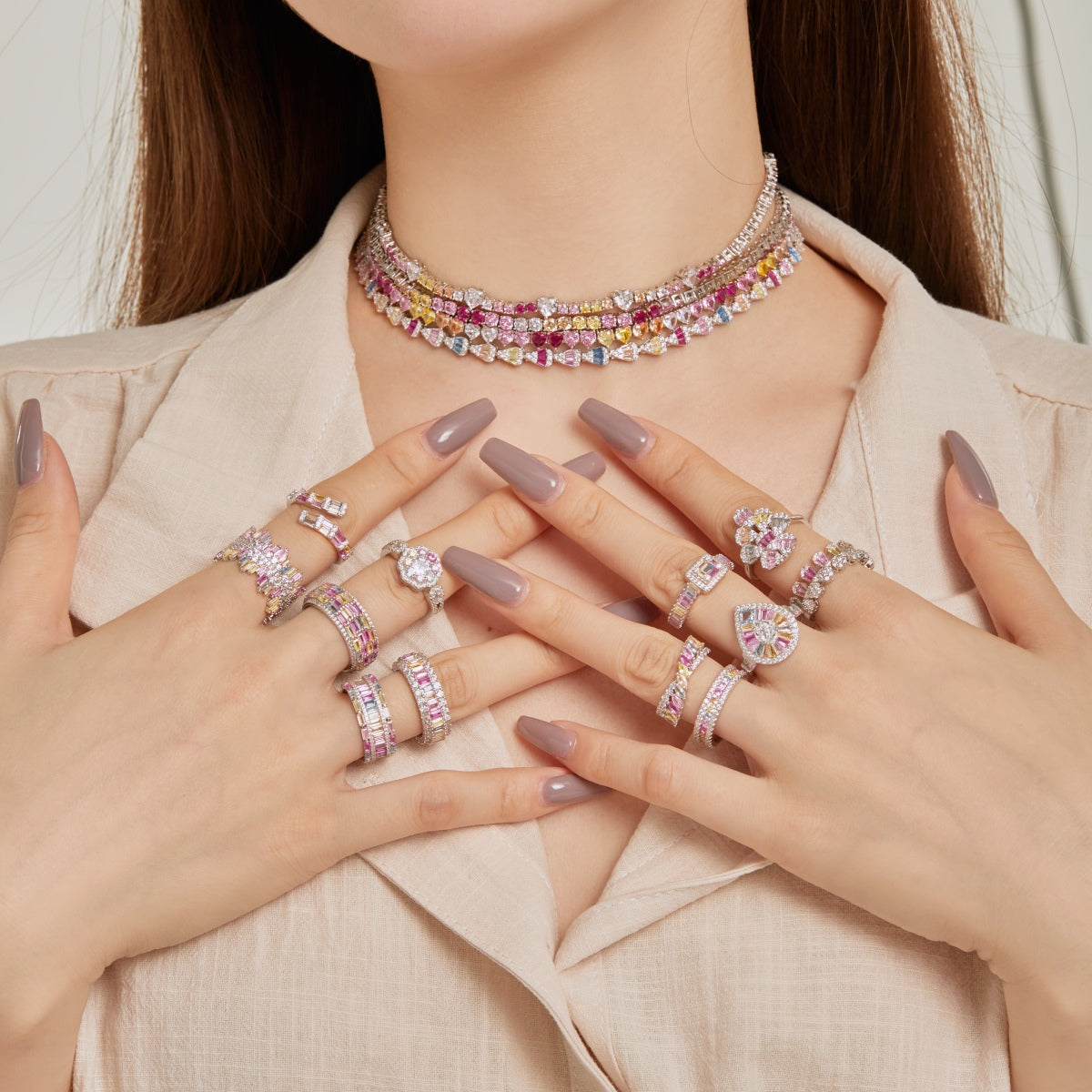 [HOT]Dazzling Colorful Radiant Cut Party Ring