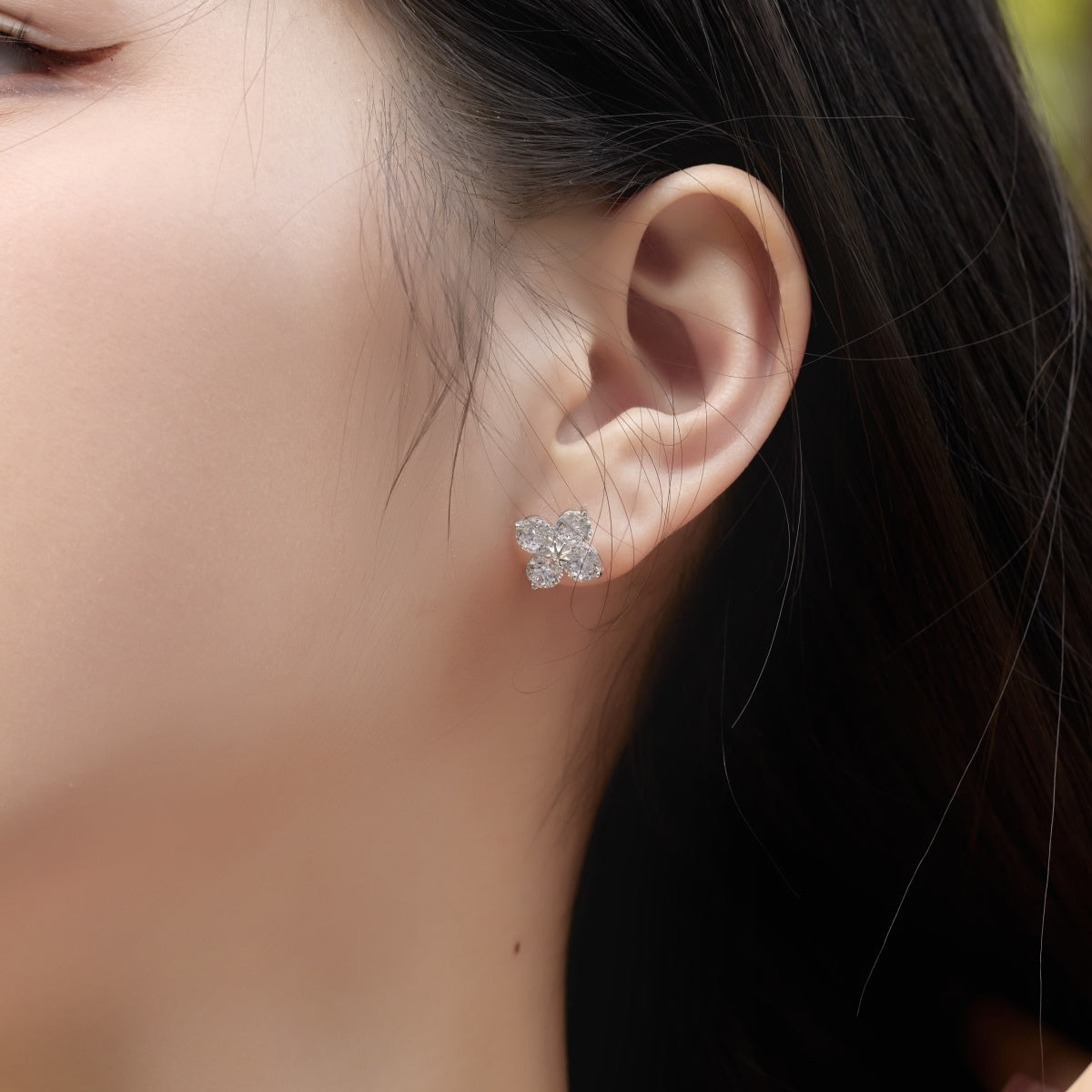 [HOT]Four-Leaf Clover Eight-Pointed Star Earrings