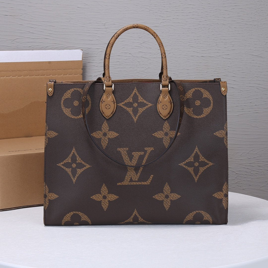 LV ONTHEGO GM 41CM LIENZO GIGANTE CON MONOGRAMA 