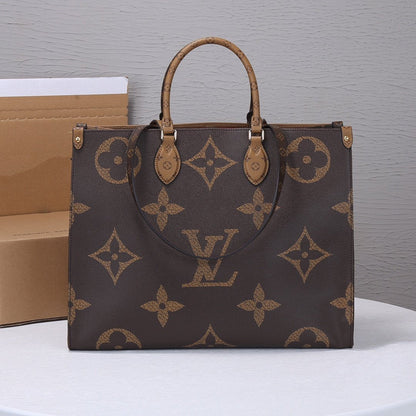 LV ONTHEGO GM 41CM LIENZO GIGANTE CON MONOGRAMA 
