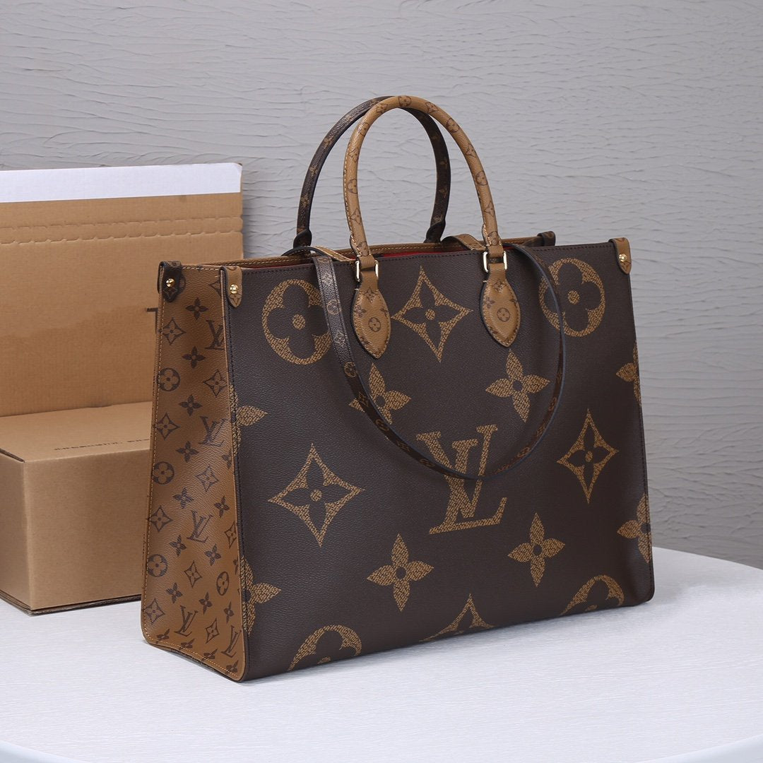 LV ONTHEGO GM 41CM LIENZO GIGANTE CON MONOGRAMA 