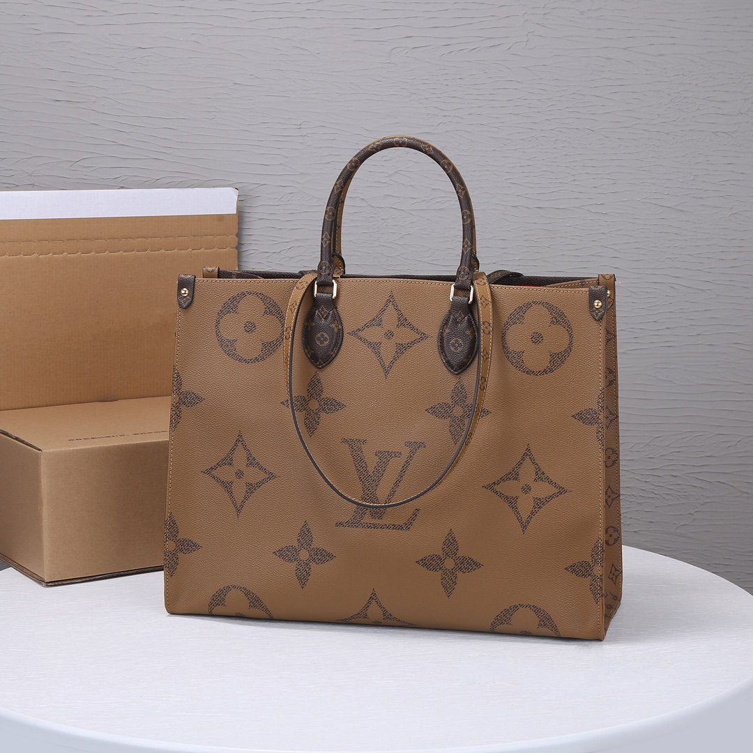LV ONTHEGO GM 41CM LIENZO GIGANTE CON MONOGRAMA 