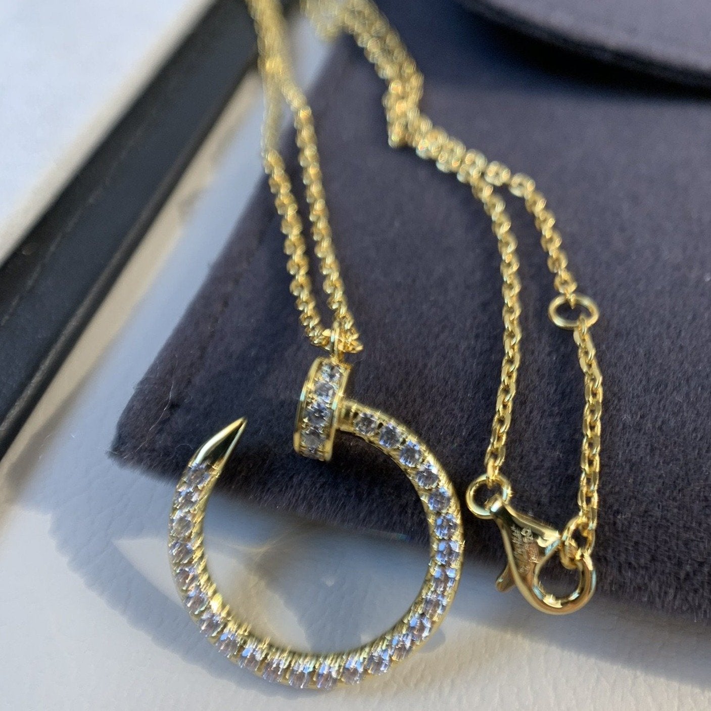DIANA JUSTE NECKLACE GOLD DIAMONDS