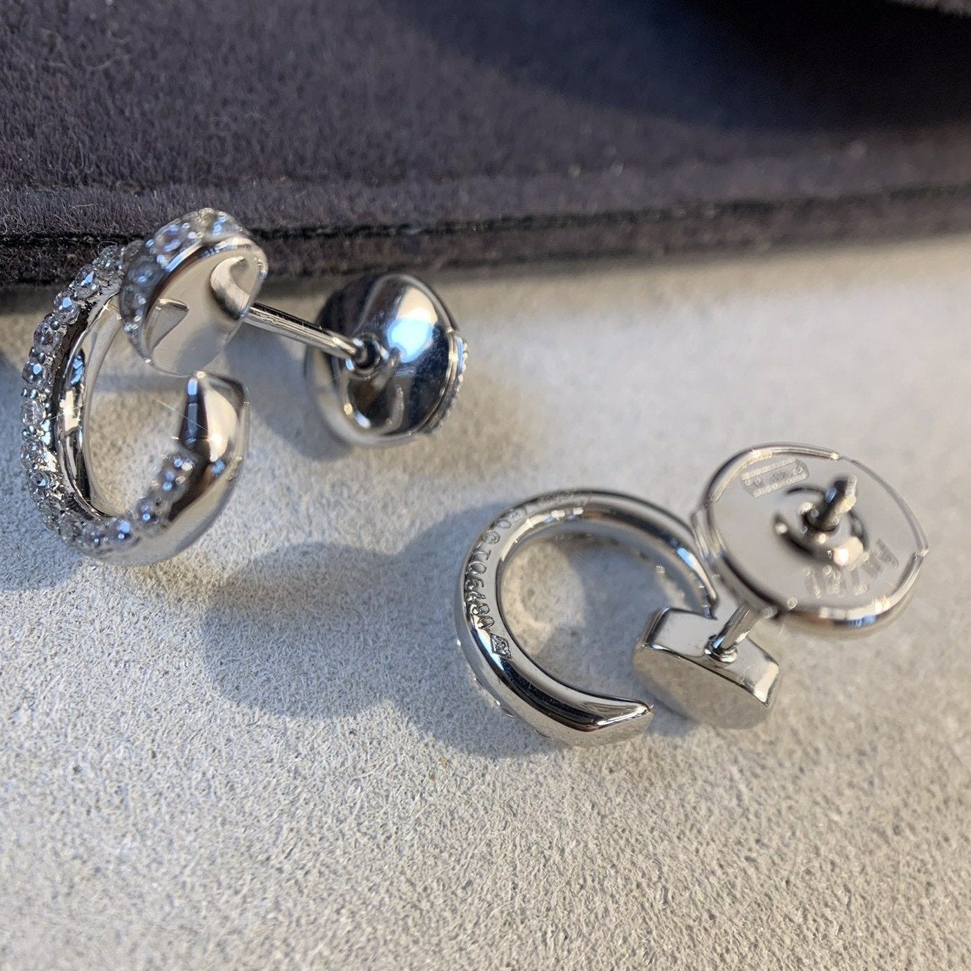 DIANA JUSTE EARRINGS SILVER DIAMONDS