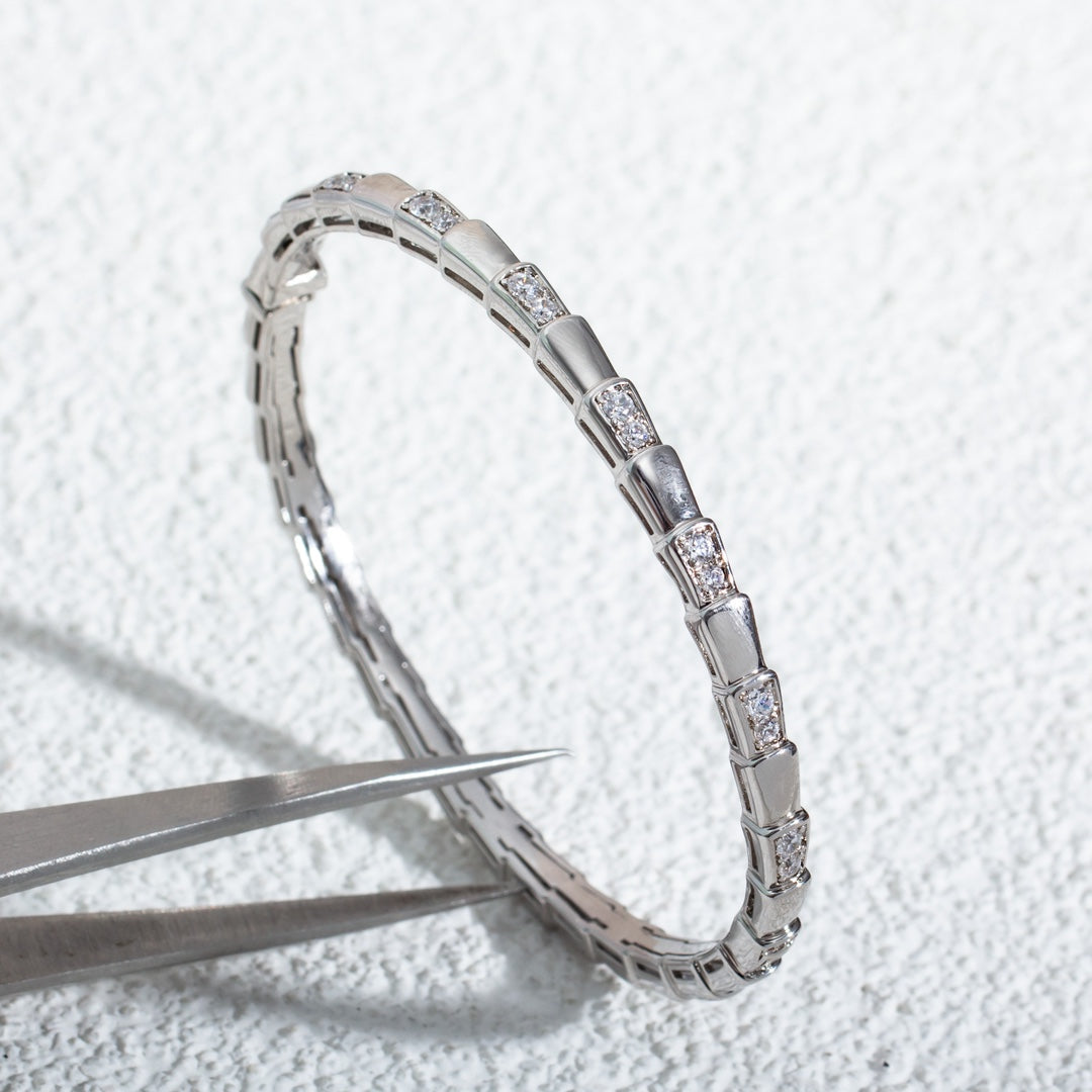 DIANA SERPENTI BRACELET SILVER DIAMOND